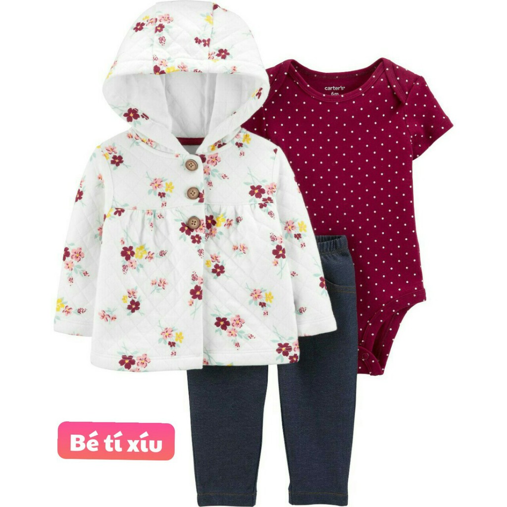 Set 3 món Carter's Xuất dư