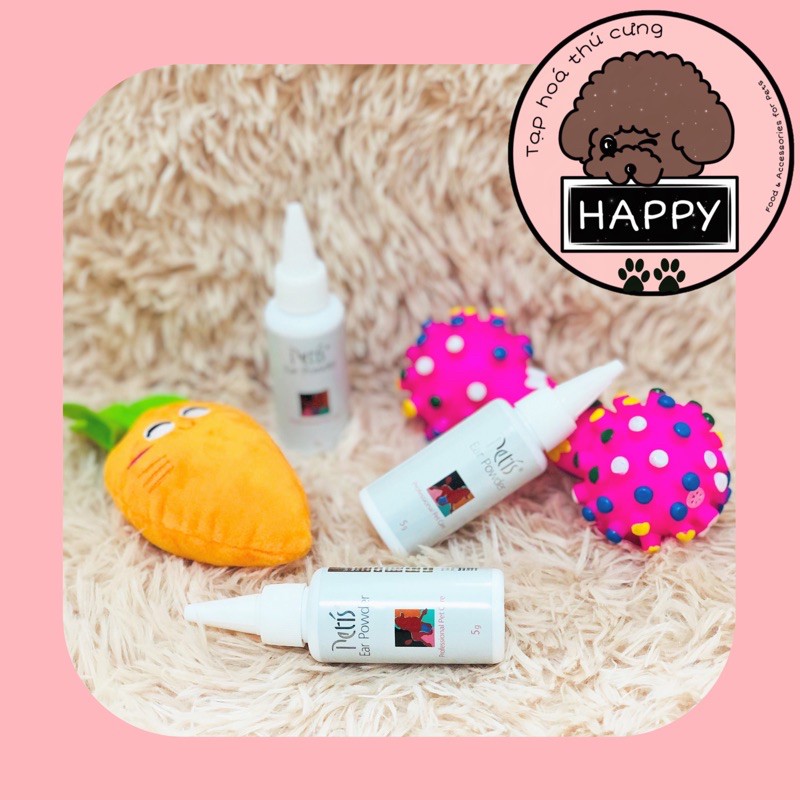 Bột nhổ lông tai chó mèo Petis 5g [Ảnh thật] [Có sẵn] - Tạp Hóa Thú Cưng Happy