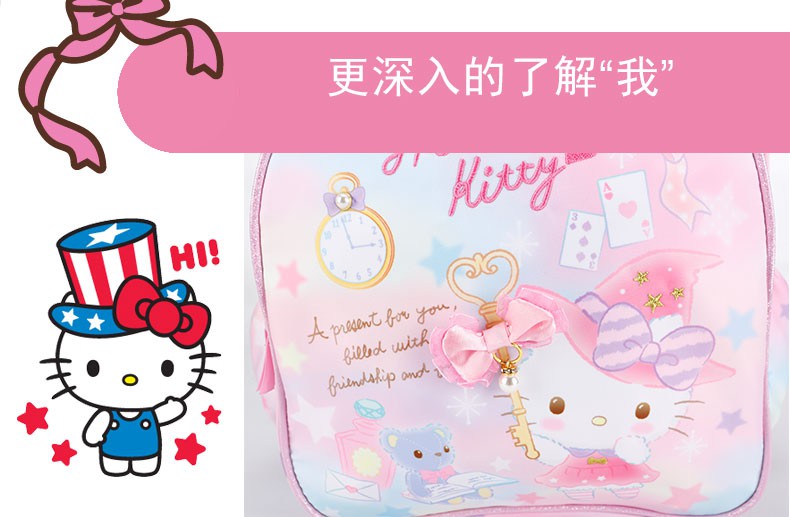 Ba Lô Đi Học Hình Hello Kitty Cho Bé Gái Lớp 1-3 - 2