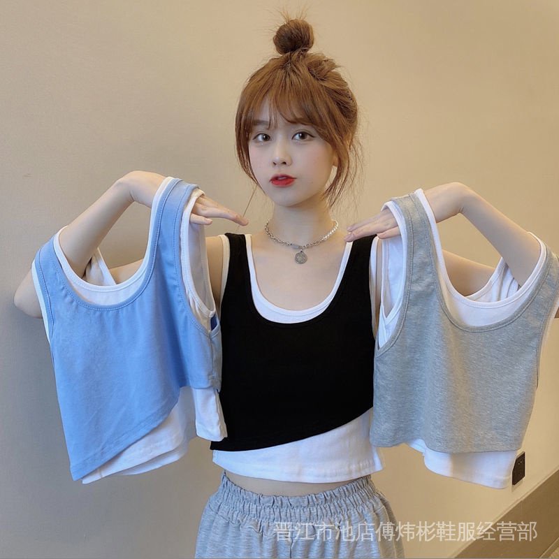 Đầm Thể Thao Sát Nách Màu Sắc Tương Phản Thời Trang Mùa Hè Cho Nữ Có Size Lớn