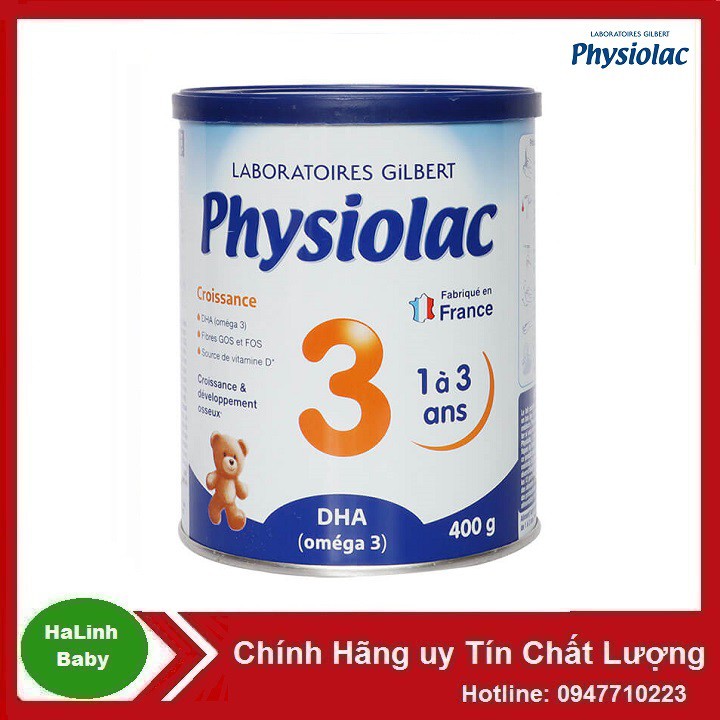 Sữa bột Physiolac 3 Hộp 400g [Date 2023]