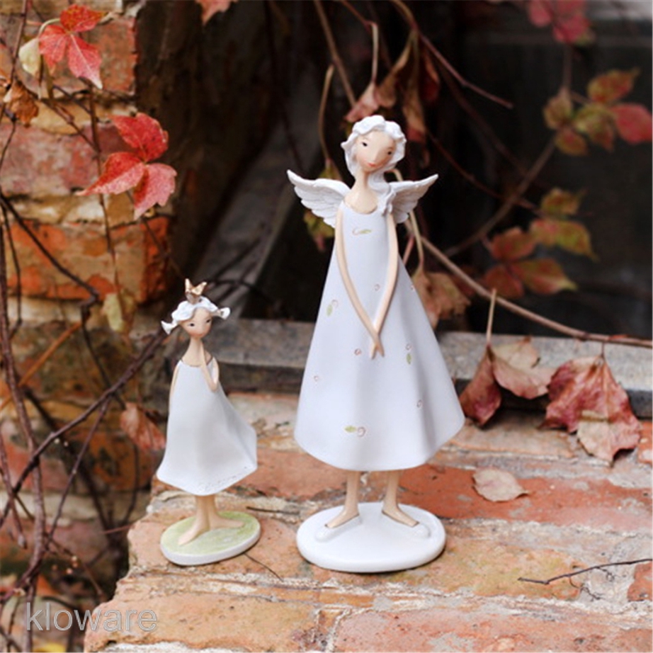 【In Stock】Tượng điêu khắc hình thiên thần và mẹ và con dùng trang trí bàn làm việc