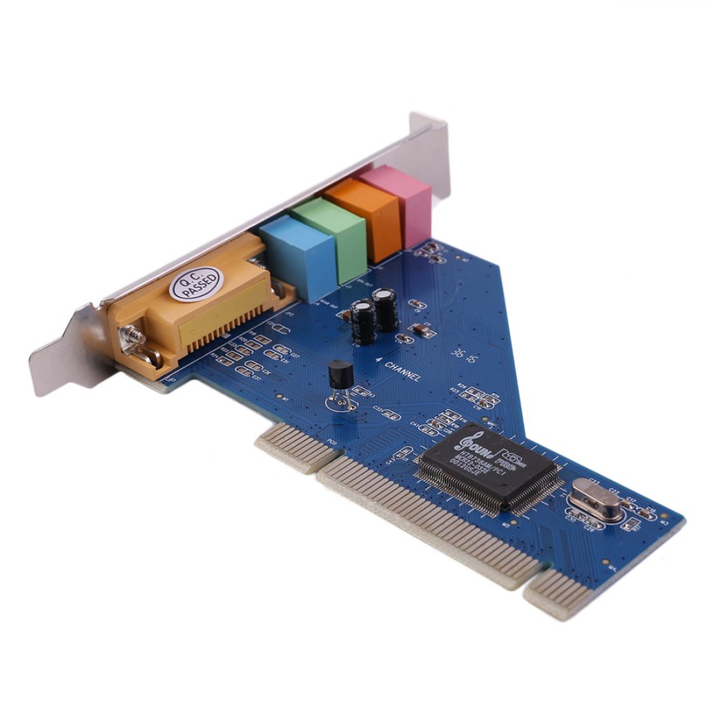 4 Channel 5.1 Surround 3D PCI Sound Audio Card for PC Windows XP/Vista/7