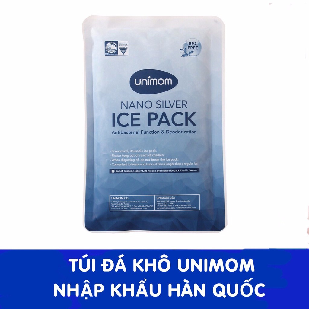 Đá khô giữ lạnh Unimom Hàn Quốc - Tặng Kèm 1 túi trữ sữa UNIMOM 210ML