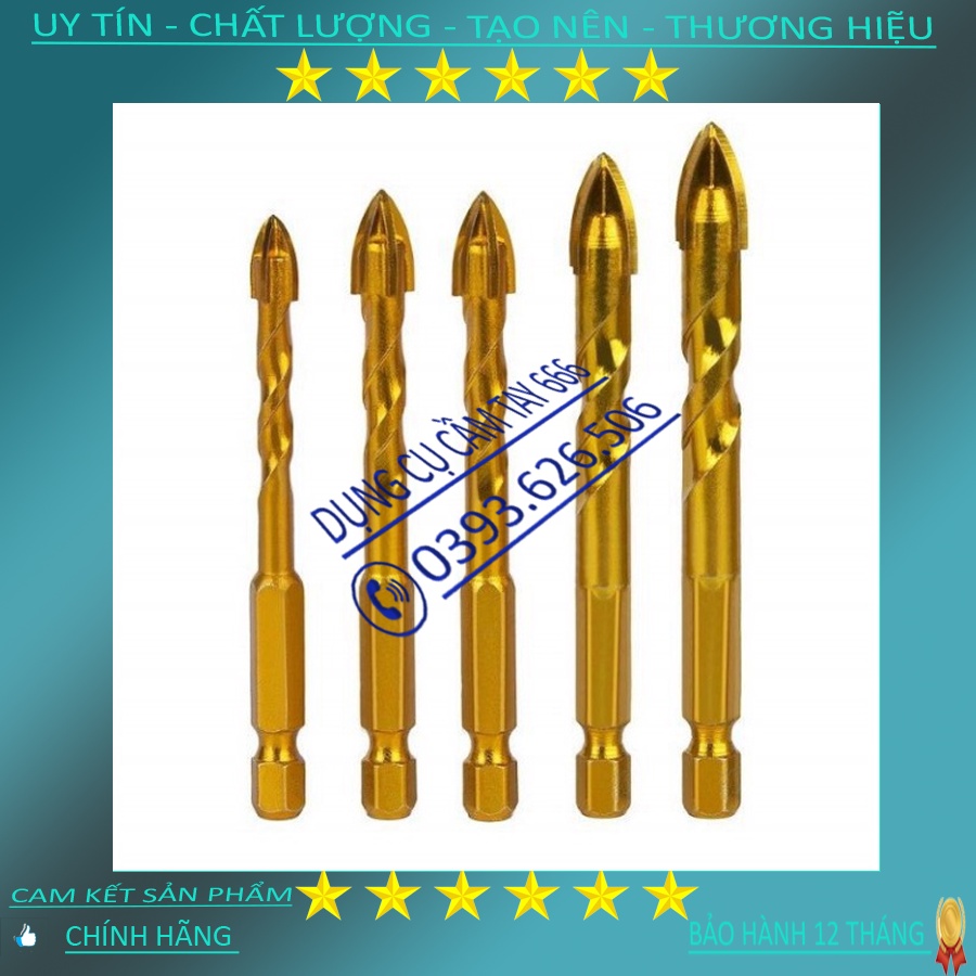 Mũi khoan đa năng chân lục giác, khoan kính, thủy tinh,khoan gạch men, gạch đá hoa cương. khoan tường , khoan bê tông fr