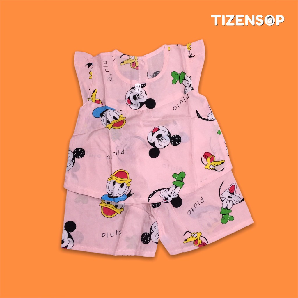 Bộ tole bé gái đồ lanh cho bé kiểu cánh tiên quần đùi