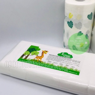 Khăn khô đa năng Oganic+, khăn lau khô hàng xuất nhật bịch 300gr