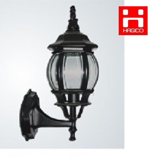 Đèn vách trang trí bát giác cong tặng bóng đèn led