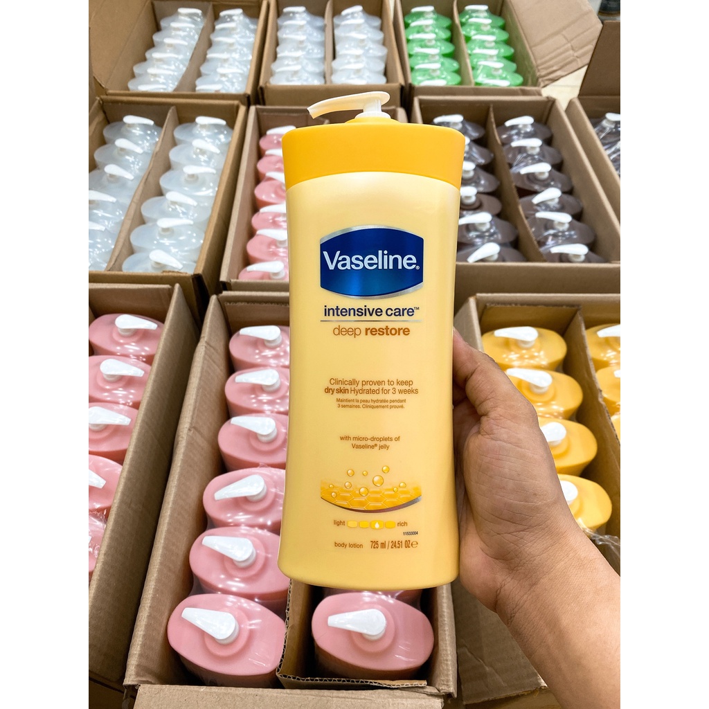 (Mẫu Mới 2021) SỮA DƯỠNG THỂ VASELINE 725ML