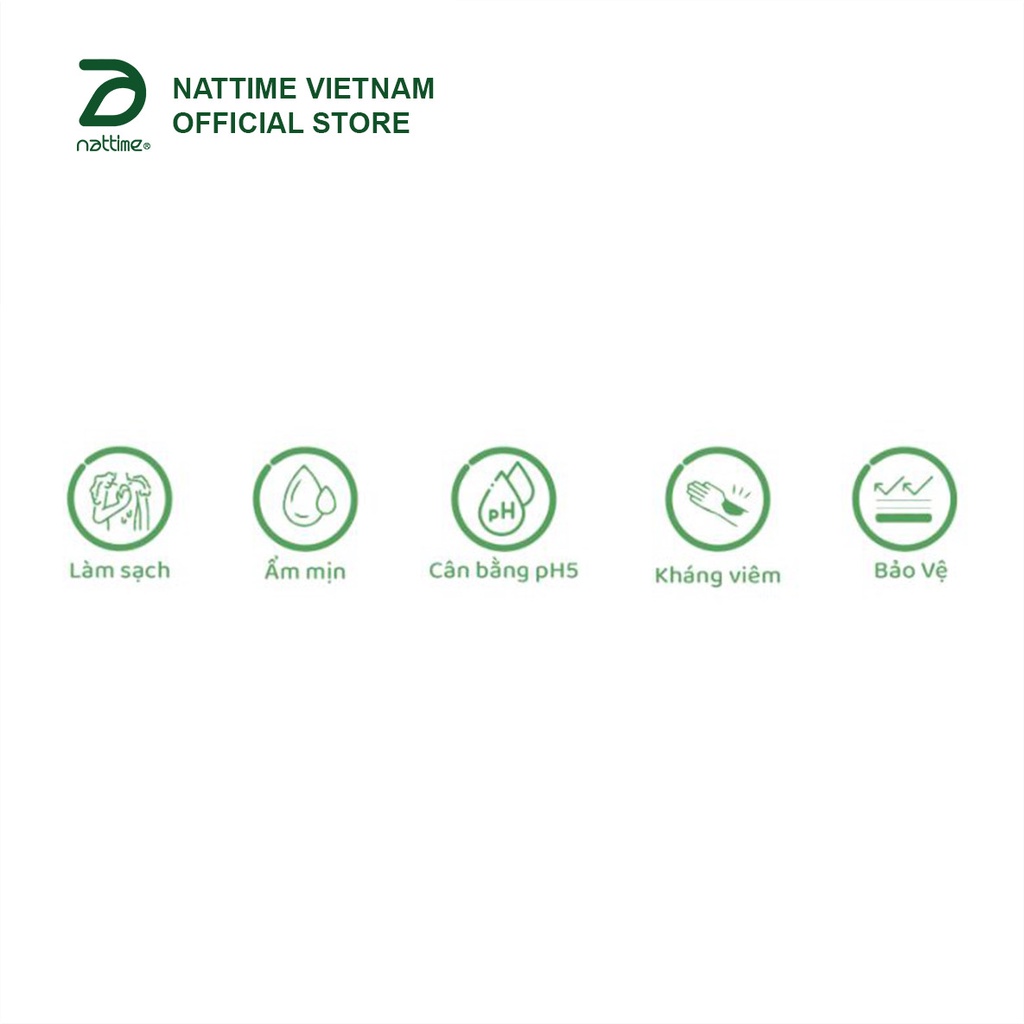 Sữa Tắm Dịu Nhẹ Men Vi Sinh PH5 Cân Bằng Nattime