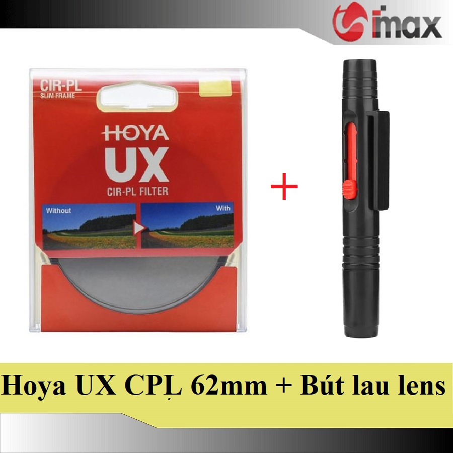 Kính lọc Filter Hoya UX CPL 62m + Bút lau lens