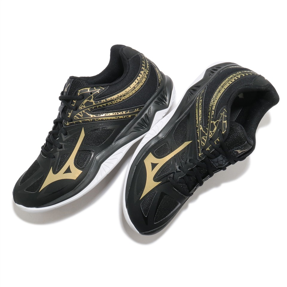 Giày cầu lông Mizuno Thunder Blade V1GA197052 mẫu mới, màu đen dành cho nam đủ size