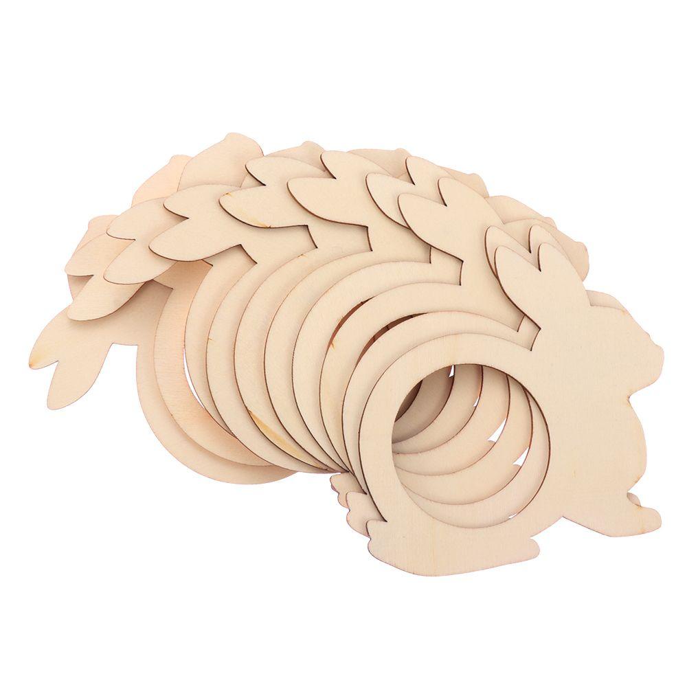 Set 10 Vòng Giữ Khăn Ăn Bằng Gỗ Dùng Cho Nhà Bếp / Quán Bar / Tiệc Cưới DIY