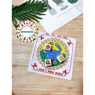 Bộ lắc bầu cua tôm cá giấy cọp truyền thống vui chơi dịp Tết