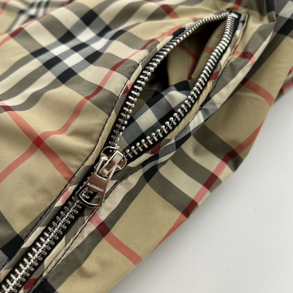 Áo khoác nam hai lớp thời trang cao cấp Burberry BBR họa tiết kẻ sọc cổ điển