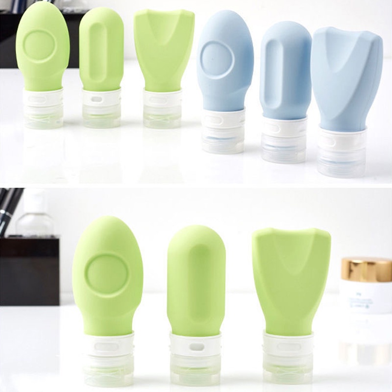 Chai Silicone Dạng Nhấn Đựng Mỹ Phẩm Tiện Lợi Khi Đi Du Lịch