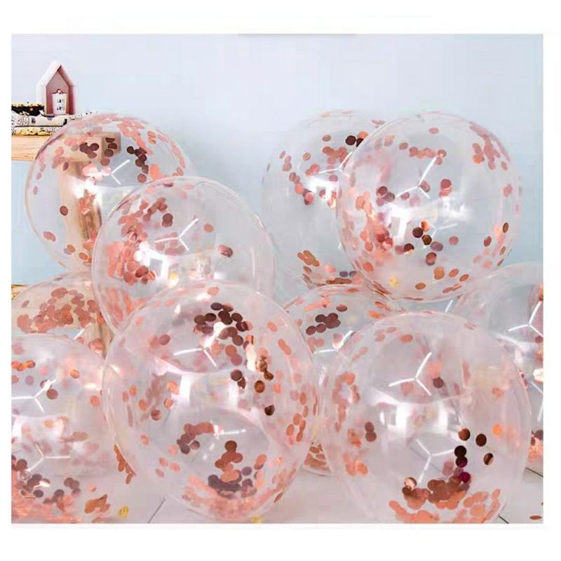 Set 10 bóng SIÊU NHŨ mix bóng BÓNG KIM TUYẾN BÓNG 2 LỚP trang trí tiệc cưới, sinh nhật