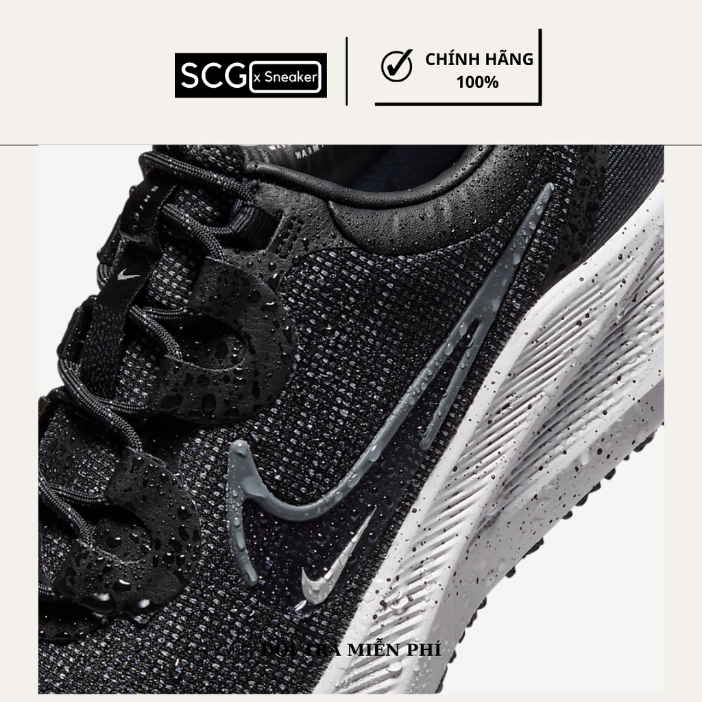 Giày thể thao nam - sneaker nam - Nike Air Winflo 8 Shield - màu đen trắng- chống nước - DC3727-001-Hàng Chính Hãng