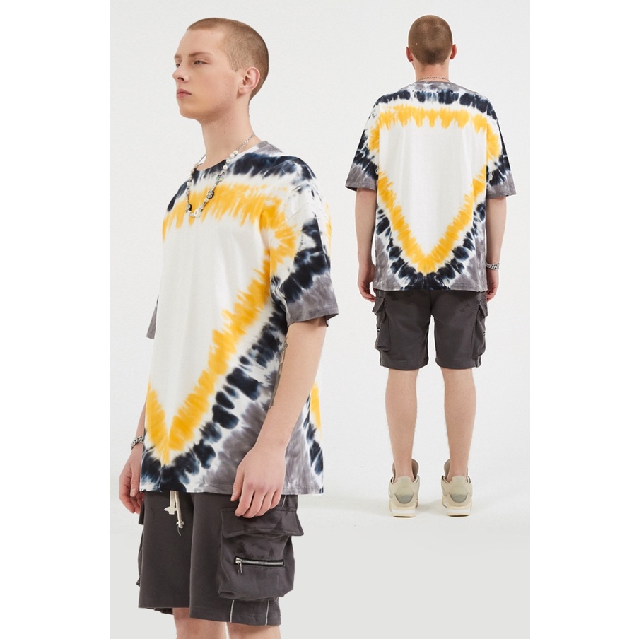 Áo phông loang nhiều màu MEANSTORE thun tye dye form rộng unisex nam nữ Ulzzang Streetwear vải mềm