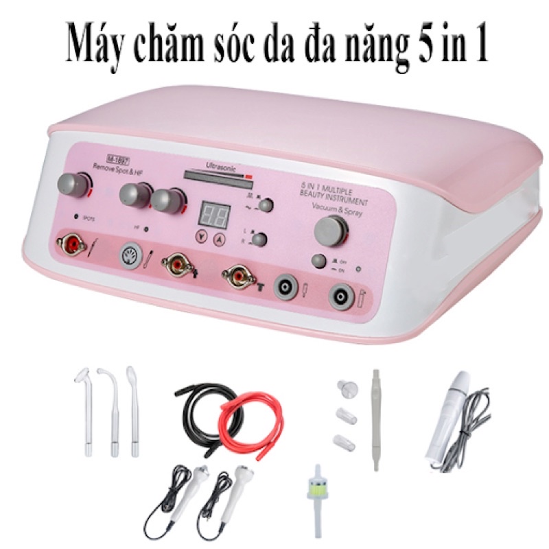 Máy Chăm Sóc Da 5in1, Máy 5in1 M-2897, Máy đa chức năng 5in1, Hàng Chuẩn Loại 1