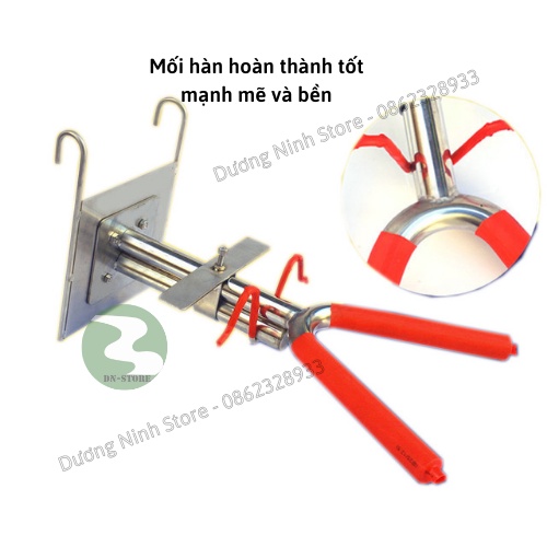 Giá đỡ lợn thiến heo bằng inox 304 DN43