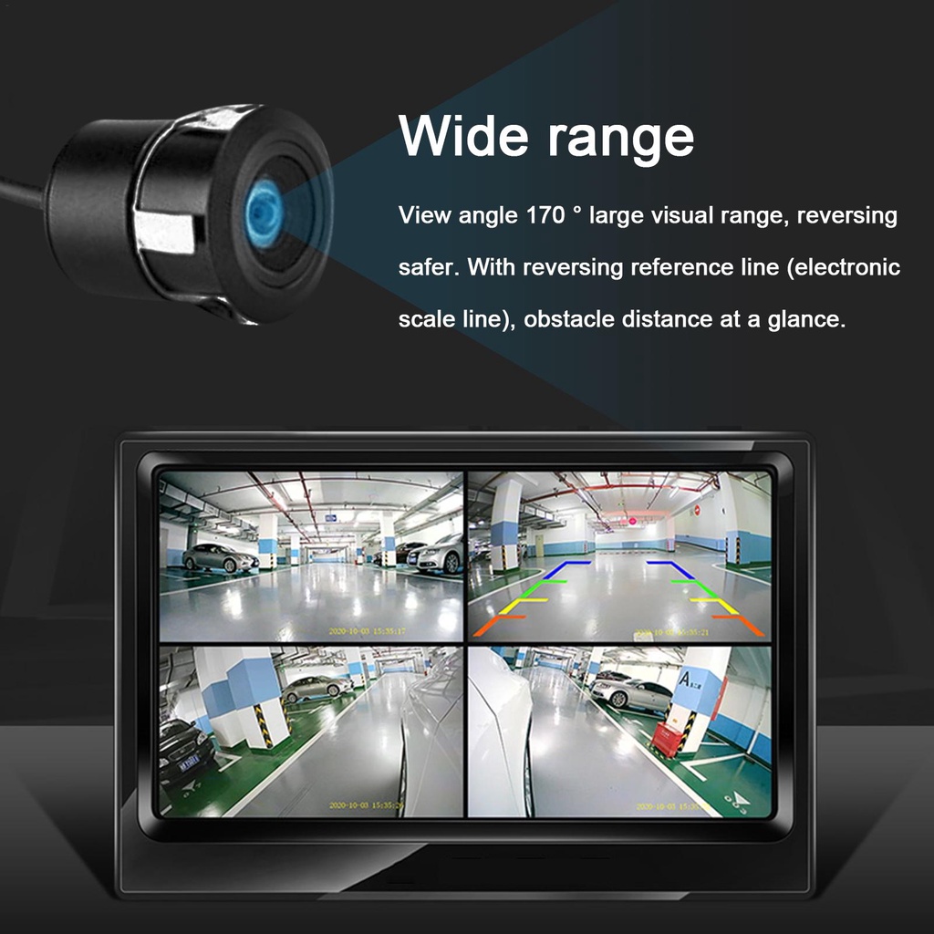 Camera Quan Sát Phía Sau Góc Rộng 170 Độ Có Thể Tháo Rời Cho Xe Hơi | BigBuy360 - bigbuy360.vn