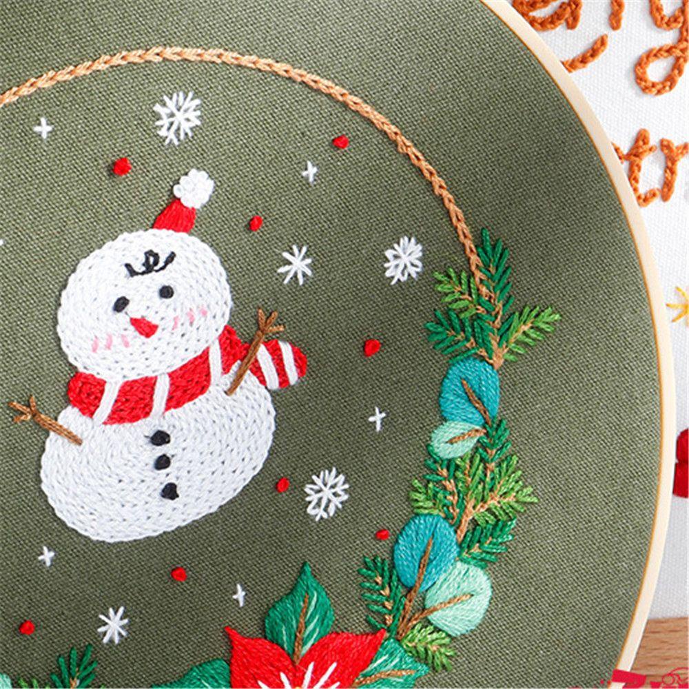 Tranh Thêu Trang Trí Thủ Công Hình Ông Già Noel