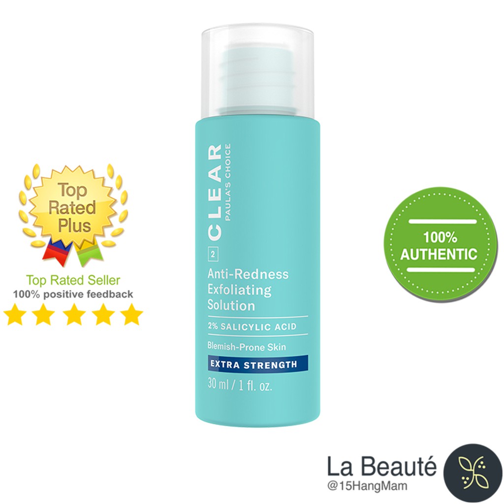 [Chính Hãng] Giảm Mụn Chuyên Sâu - Paula's Choice Clear Anti-Redness Exfoliating Solution Extra Strength 30ml