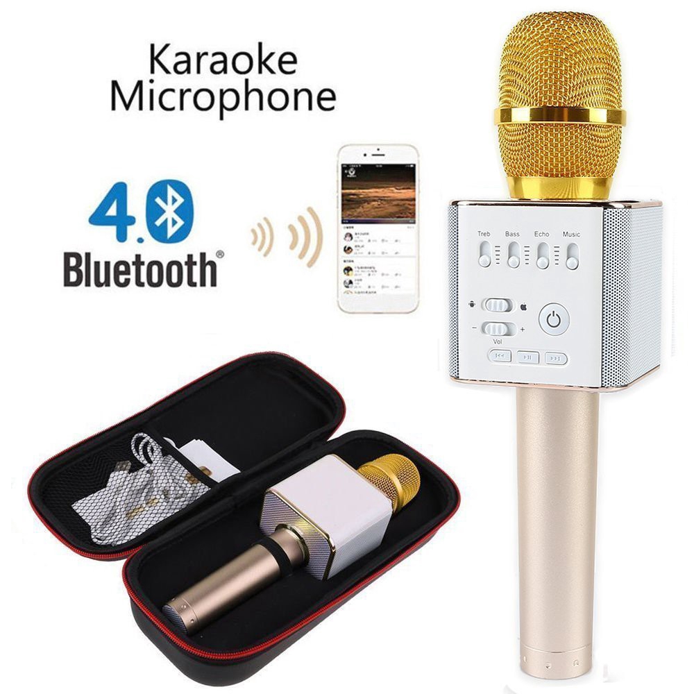 Q9 Portable Handheld Bluetooth Karaoke KTV Microphone