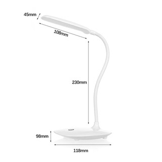 LED Desk Read Lamp USB Powered Study Foldable Bendable Office Table Light