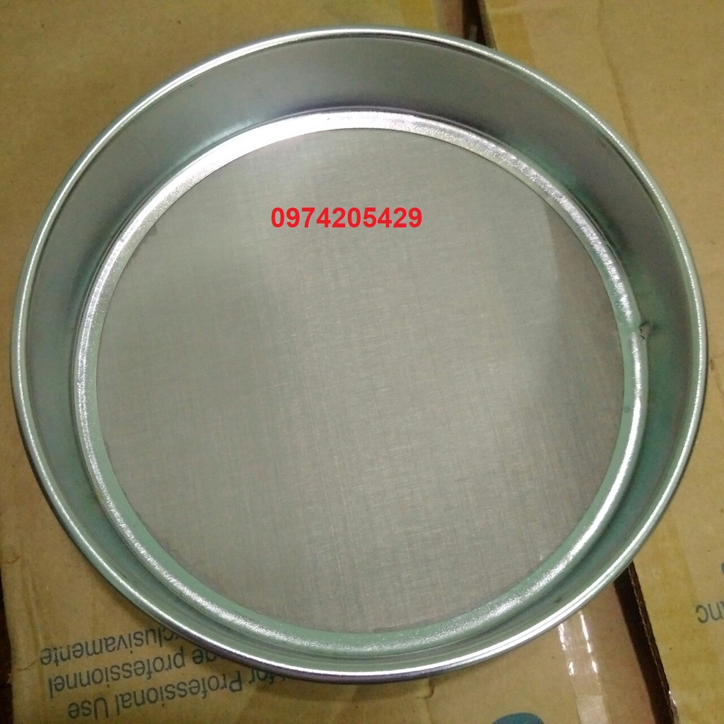 Sàng rây - Sàng rây bột đường kính 20cm kích thước lỗ 0.3mm -> 2.5mm