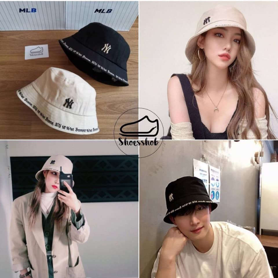 NÓN MLB CHẤT VẢI COTTON HÀN QUỐC CAO CẤP, NÓN THỜI TRANG BU9A22 màu ngọc trai,đen