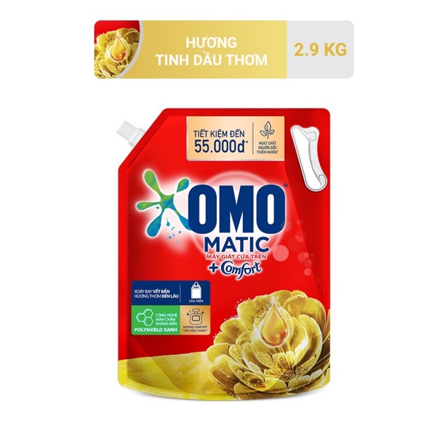 Nước Giặt Omo Matic Túi 2.9 &amp; 3.1kg