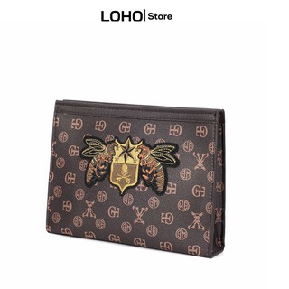 Ví clutch cầm tay nam nữ dự tiệc da pu thời trang hàng hiệu cao cấp hàng sang trọng đẹp nhiều ngăn đựng diện thoại lpad
