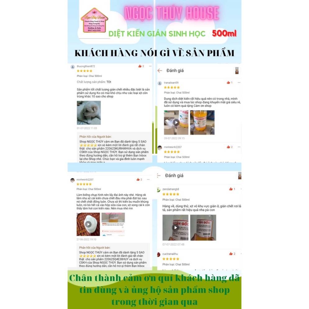 CHAI XỊT KIẾN GIÁN 500ML sinh học ( tiết kiệm HƠN VỚI chai 500ml - DÙNG CẢ NĂM, hương CAM