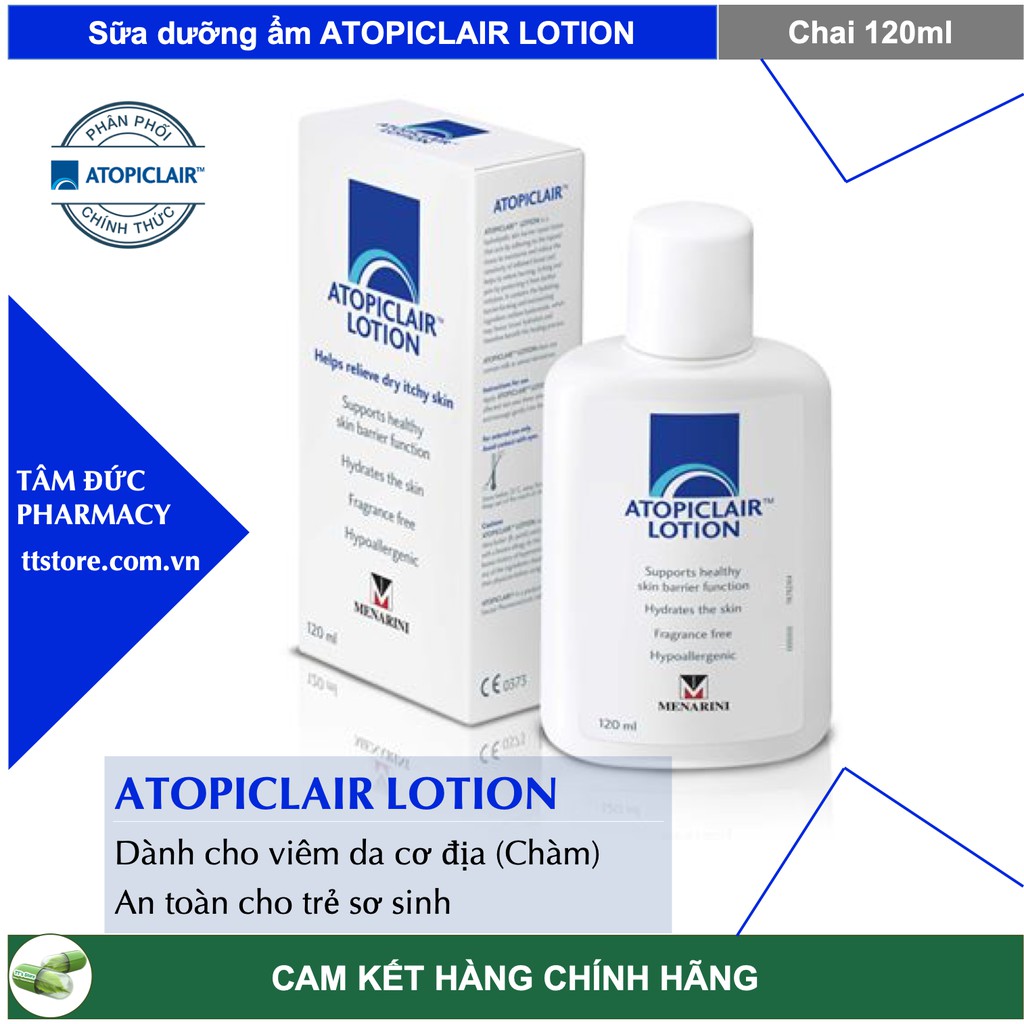 Atopiclair Lotion - Sữa dưỡng ẩm giúp giảm ngứa, rát do bệnh da cơ địa