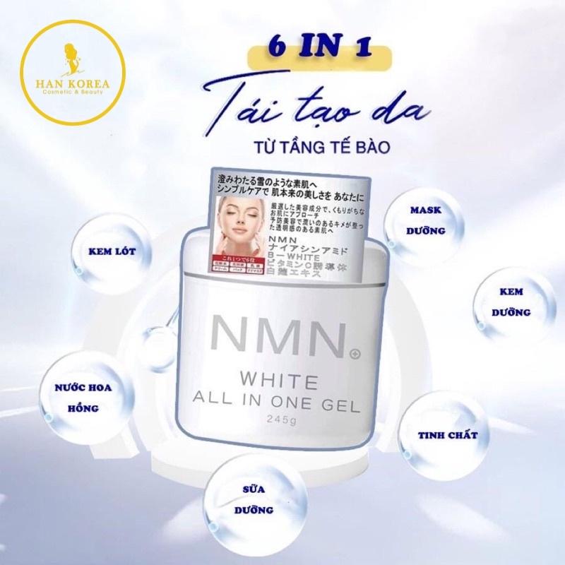 Gel dưỡng NMN White All in one dưỡng trắng và phục hồi Nhật Bản 245g