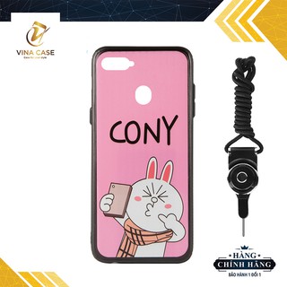 Ốp lưng Oppo A7 2018 in thú 5D phủ bóng Nano - Tặng kèm dây đeo điện thoại (Sản phẩm có 5 mẫu)