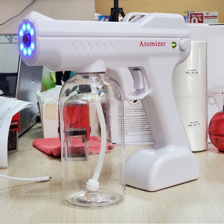 Súng phun khử khuẩn NANO 8 mắt lõi đồng diệt khuẩn diệt virus bằng tia UV phòng chống dịch bệnh