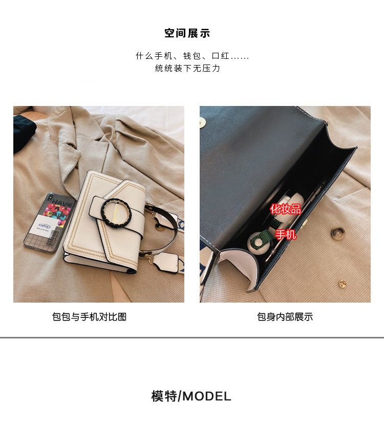 Túi Xách Da PU JASMIN NOIR Dáng Vuông Cỡ Nhỏ Thời Trang Nữ Phong Cách Vintage