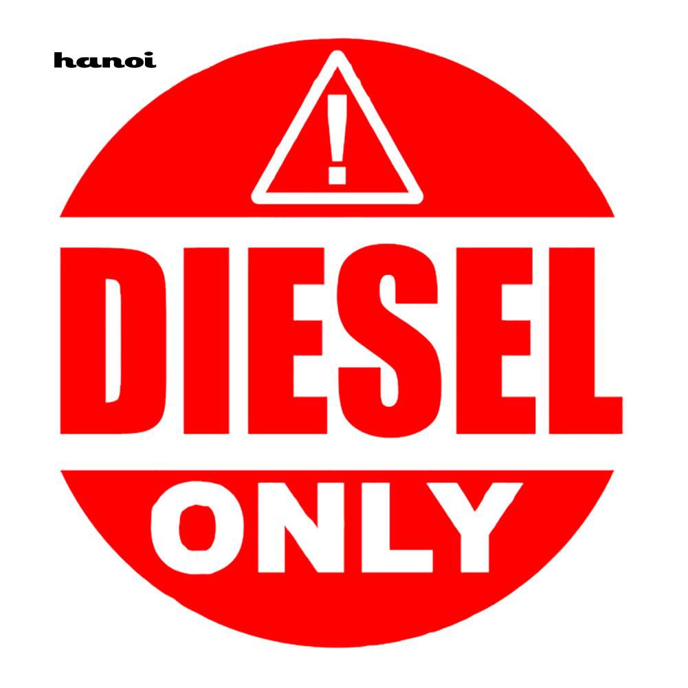 Miếng dán phản quang họa tiết chữ DIESEL ONLY vui nhộn dành cho trang trí xe hơi