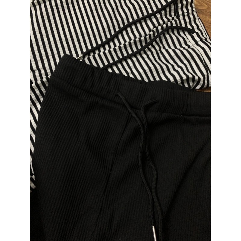 Quần ống loe thun gân rút eo - ord | BigBuy360 - bigbuy360.vn