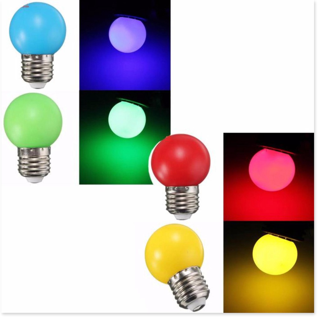 Bóng đèn led trang trí 1w nhiều màu