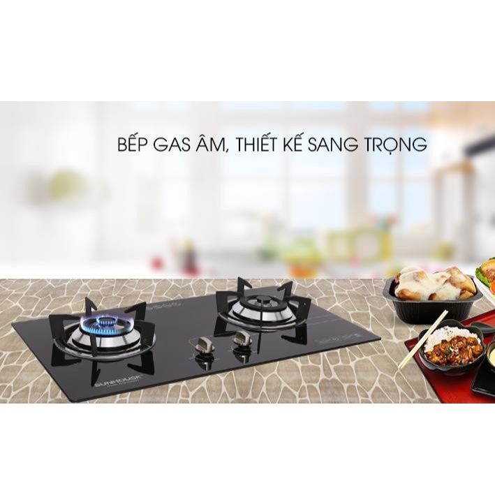 Bếp gas âm Sunhouse SHB5546MT Chính hãng trưng bày+Tặng dây gas-bếp bền tốt tiết kiệm gas