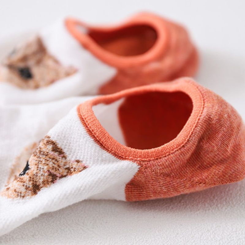 Youyo Vớ Thuyền Lưới Jacquard Vô Hình Thoáng Khí Chống Trượt Tay Cầm Silicon Mỏng Cho Nữ