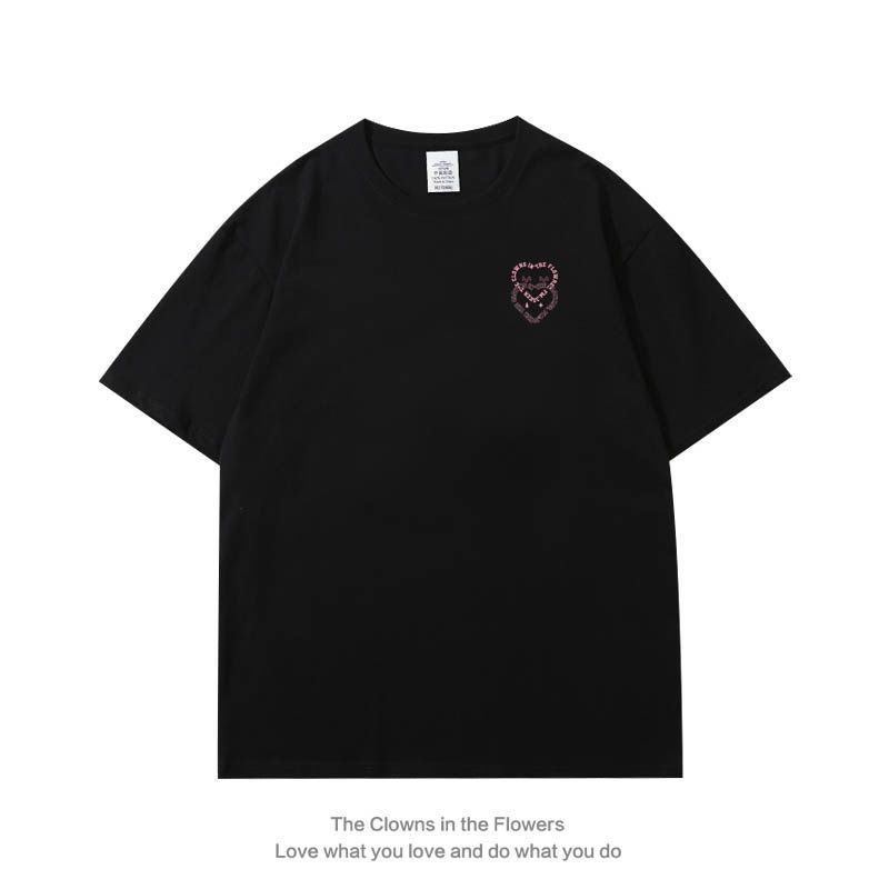 Áo Thun Tay Ngắn Dáng Rộng In Họa Tiết Đơn Giản Phong Cách Hàn Quốc Thời Trang Mới 2022 Cho Nữ