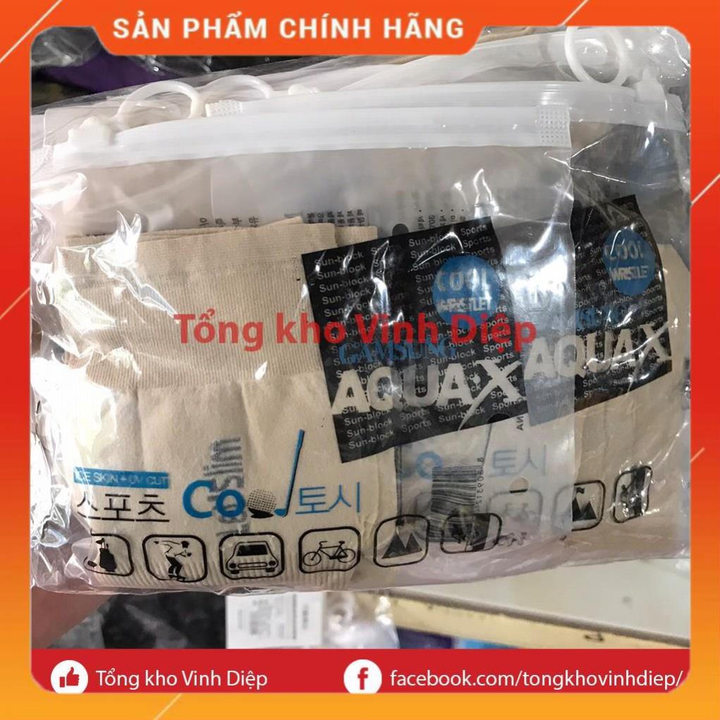 Găng tay chống nắng xỏ ngón Aqua X Hàn Quốc chống tia UV cho nam nữ