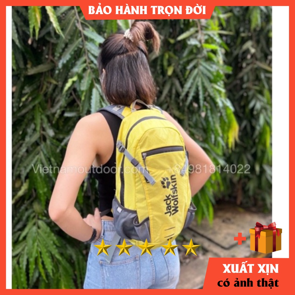 Balo du lịch phượt trekking Jack Wolfskin VELOCITY - HAMROCKS 12L - balo nam leo núi hiking nhỏ xinhBẢO HÀNH TRỌN ĐỜI