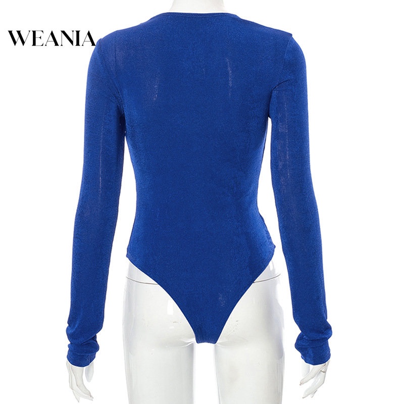 Bodysuit Tay Dài Thiết Kế Ôm Sát Quyến Rũ