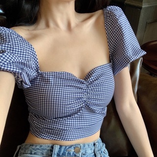Áo croptop caro Quảng Châu xinh xắn kèm ảnh thật （3 ảnh cuối là ảnh thật）